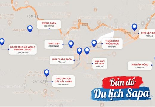 SaPa thuộc tỉnh Lào Cai, cách thủ đô Hà Nội hơn 300km về phía Tây Bắc