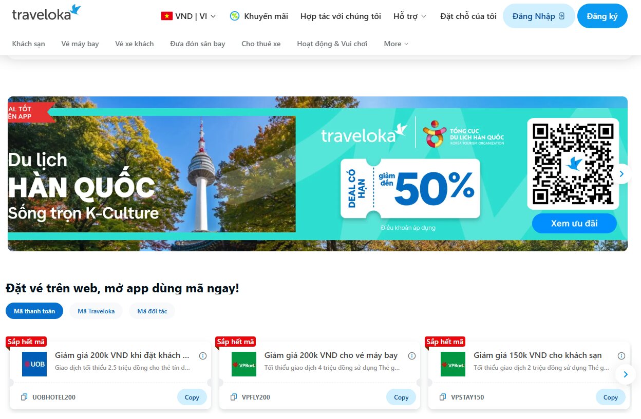 Đặt vé máy bay trên Traveloka